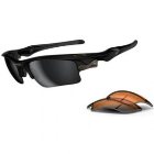 Oakley Sunglasses | Oakley Fast Jacket Xl Polarised Sunglasses - Polished Black ~ Black Iridium