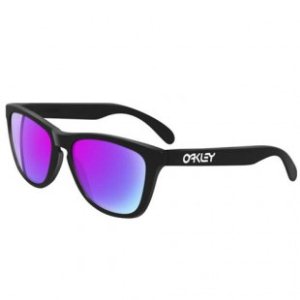 Oakley Sunglasses | Oakley Frogskins Sunglasses - Matte Black ~ Violet Iridium