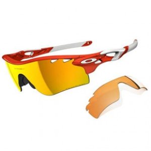 Oakley Sunglasses | Oakley Radarlock Path Polarised Sunglasses - Blood Orange ~ Fire Iridium