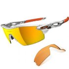 Oakley Sunglasses | Oakley Radarlock Pitch Polarised Sunglasses - Silver ~ Fire Iridium