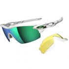 Oakley Sunglasses | Oakley Radarlock Pitch Sunglasses – Polished White ~ Jade Iridium Vented