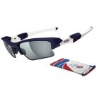 Oakley Sunglasses | Oakley Team Gb Olympic 2012 Flak Jacket Xlj Polarised Sunglasses - Matte Dark Blue ~ Grey