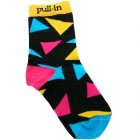 Pull In Socks | Pull-In Mens Short Socks -Retroblk