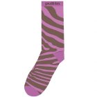 Pull In Socks | Pull-In Mens Short Socks - Zebrepink