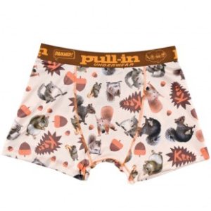 Pull In Underwear | Pull-In Fashion Lycra Boxer - Squirrel