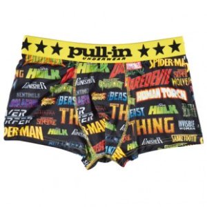 Pull In Underwear | Pull-In Shorty Lycra Pants - Logomarvel