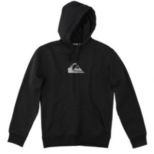 Quiksilver Hoodie | Quiksilver Hood Rib Corporate Logo Hoody - Black