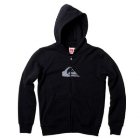 Quiksilver Hoodie | Quiksilver Hood Zip Corporate Logo Youth Hoody - Black