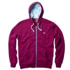 Quiksilver Hoody | Quiksilver Contrast Zip Hoody - Berry