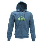 Quiksilver Hoody | Quiksilver Corporate Logo Zip Hoody - Indian Teal