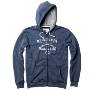 Quiksilver Hoody | Quiksilver Torpedo Fleece Hoodie - Midnight Blue