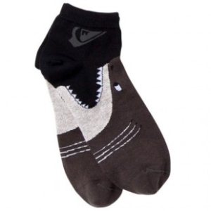 Quiksilver Socks | Quiksilver Invisible Printed Socks 3 Pack - Black