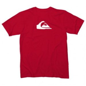 Quiksilver T-Shirt | Quiksilver Basic Corporate Logo T Shirt - Quik Red