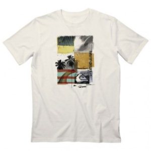 Quiksilver T-Shirt | Quiksilver Checkmate Nomad T Shirt - Vintage White