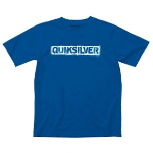 Quiksilver T-Shirt | Quiksilver Corporate Lettering Logo Youth T Shirt - Royal