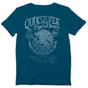 Quiksilver T-Shirt | Quiksilver Roadie Crystal Sunset T Shirt - Midnight Blue