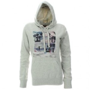 Roxy Hoody | Roxy Relax Mix Surf In Hawaii Womens Hoodie - Light Heather Grey