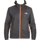 The North Face Hoodie | North Face Flyweight  Zip Hoody - Asphalt Grey Monarch Orange