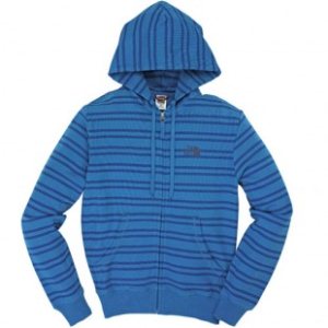 The North Face Hoodie | North Face Stripe Heritage Zip Hoody - Voyage Blue