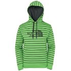 The North Face Hoodie | North Face Striped Piquet Pullover Hoodie - Scottish Moss Green