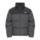 The North Face Jacket | North Face Nuptse Jacket - Asphalt Grey ~ Tnf Black
