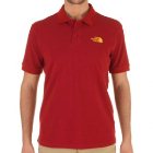 The North Face Polo Shirt | North Face Piquet Polo Shirt - Rhubarb Red