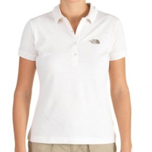 The North Face Polo Shirt | North Face Womens Piquet Polo Shirt - Vaporous Grey