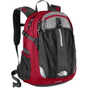 The North Face Rucksack | North Face Recon Backpack - Chilli Pepper Red~ Asphalt Grey
