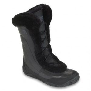 The North Face Shoes | North Face Womens Nuptse Fur Iv Demi Boot - Shiny Black ~ Black