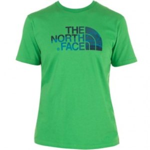 The North Face T Shirt | North Face Mountain Silhouette T Shirt - Trumph Green