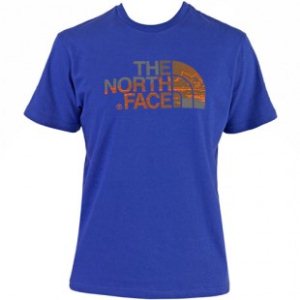 The North Face T Shirt | North Face Mountain Silhouette T Shirt - Ultramarine Blue