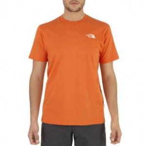 The North Face T-Shirt | North Face Red Box T Shirt - Monarch Orange
