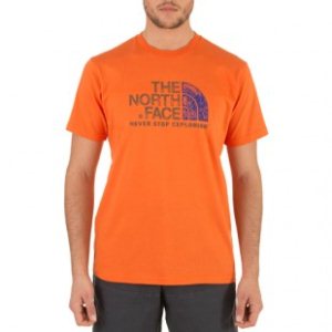 The North Face T Shirt | North Face Rust T Shirt - Monarch Orange