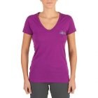 The North Face T Shirt | North Face Tropical Logo Womens T Shirt - Magic Magenta