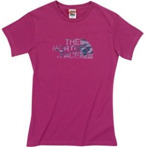 The North Face T Shirt | North Face Watercolour Womens T Shirt - Berry Lacquer Purple