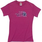 The North Face T Shirt | North Face Watercolour Womens T Shirt - Berry Lacquer Purple
