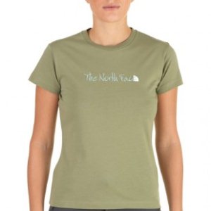 The North Face T-Shirt | North Face Womens Embroidered Logo T Shirt - Grecian Green
