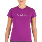 The North Face T-Shirt | North Face Womens Embroidered Logo T Shirt - Magic Magenta