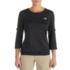 The North Face Top | North Face Sanoghar Three Quarter Sleeve Womens Top - Tnf Black