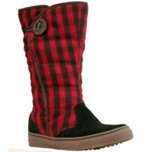 Vans Boots | Vans Phoebe Quilted Ladies Boot - Plaid Black Red