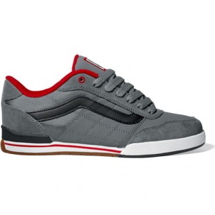 Vans Shoe | Vans Wylie Shoes – Pewter Black Red | Skate Shoes Shop UK