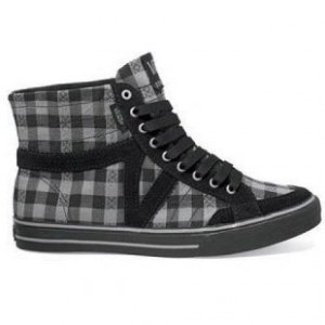 Vans Slip Ons | Vans Corrie Hi Shoes - Box Plaid Box Grey