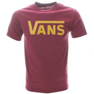 Vans T-Shirt | Vans Classic T-Shirt - Burgundy Gold