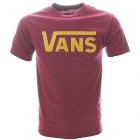 Vans T-Shirt | Vans Classic T-Shirt - Burgundy Gold