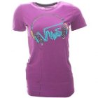 Vans T Shirt | Vans Headphones Womens T-Shirt - Electric Grape