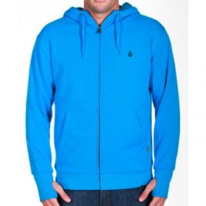 Volcom Hoody | Volcom Da Standard Sherpa Lined Hoodie - Electric Blue