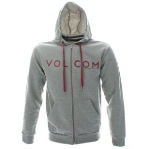 Volcom Hoody | Volcom Snapz Slim Zip Hoody - Heather Grey