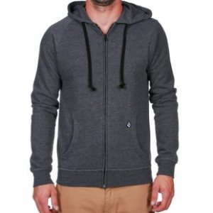 Volcom Hoody | Volcom Timemachine Ultraslim Zip Hoody - Black