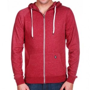 Volcom Hoody | Volcom Timesoft Iii Ultra Slim Hoodie - Maroon