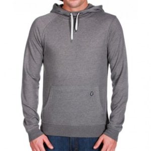 Volcom Hoody | Volcom Timesoft Iii Ultra Slim Pullover Hoodie - Dark Grey